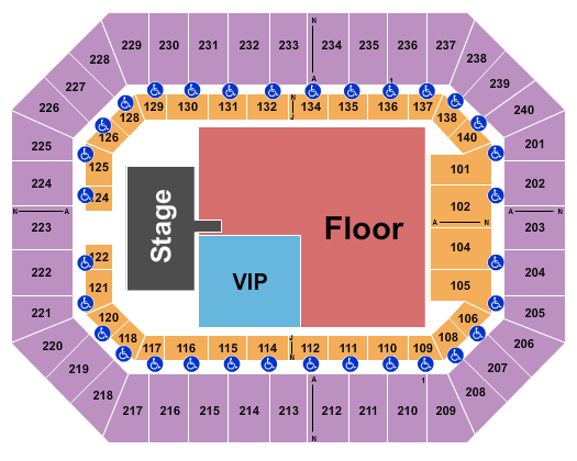 Raising Cane's River Center Arena Cody Johnson Seating Chart