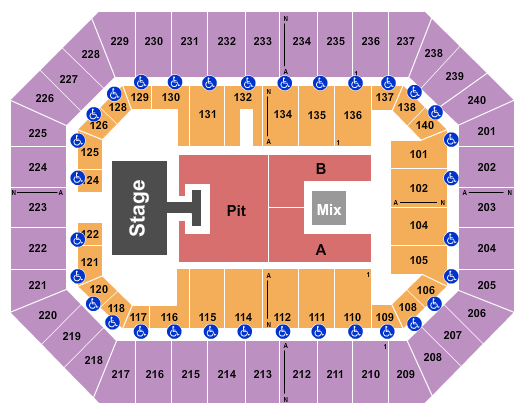 Raising Cane's River Center Arena Hardy Seating Chart
