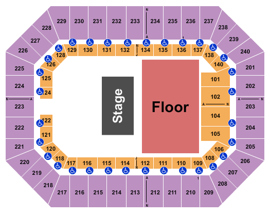 Des Moines Civic Center Interactive Seating Chart