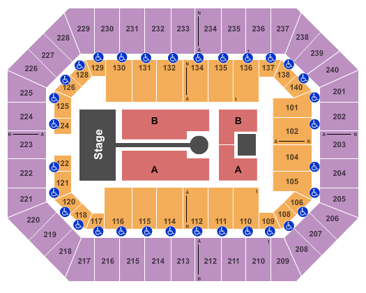 Raising Cane's River Center Arena Lauren Daigle Seating Chart