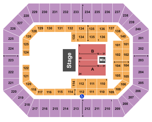 Raising Cane's River Center Arena R Kelly Seating Chart