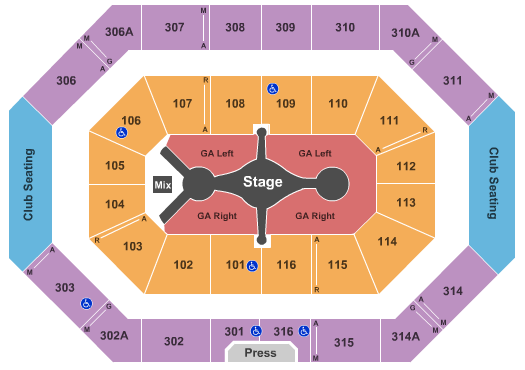 Ralph Engelstad Arena - ND Carrie Underwood Seating Chart
