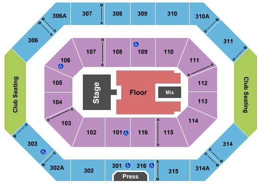 Ralph Engelstad Arena - ND JoJo Siwa Seating Chart