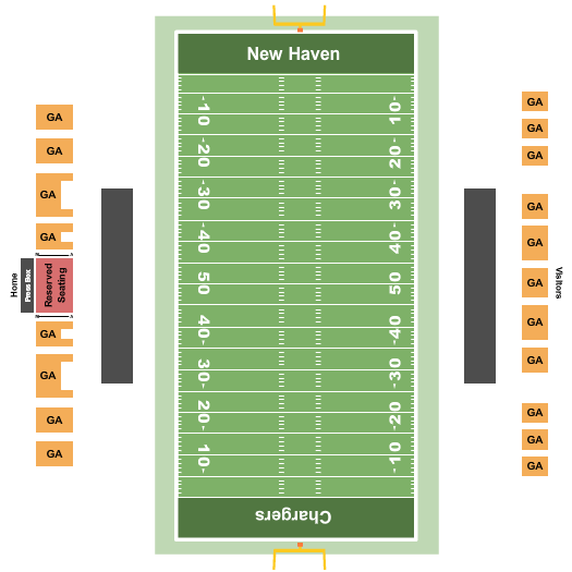 Ralph F. DellaCamera Stadium Football Seating Chart
