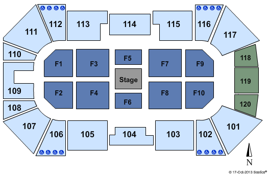 Liberty First Credit Union Arena Center Stage Seating Chart