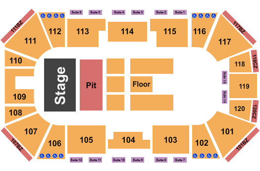 Ralston Arena Seating Chart