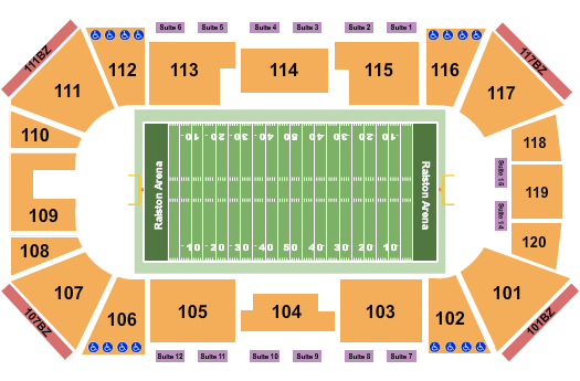 Liberty First Credit Union Arena Football 2 Seating Chart