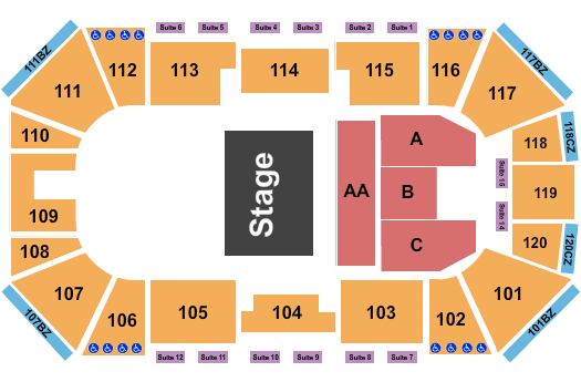 Liberty First Credit Union Arena Half House Seating Chart