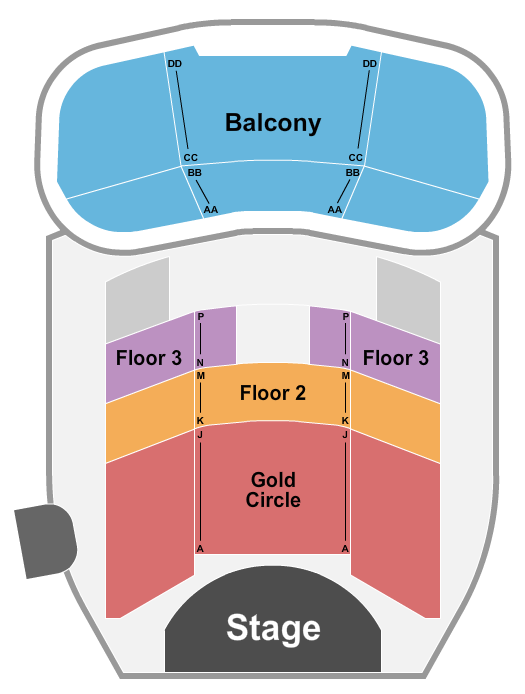 Ramova Theatre Endstage GC Seating Chart