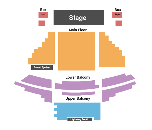 Ramsdell Regional Center for the Arts End Stage Seating Chart