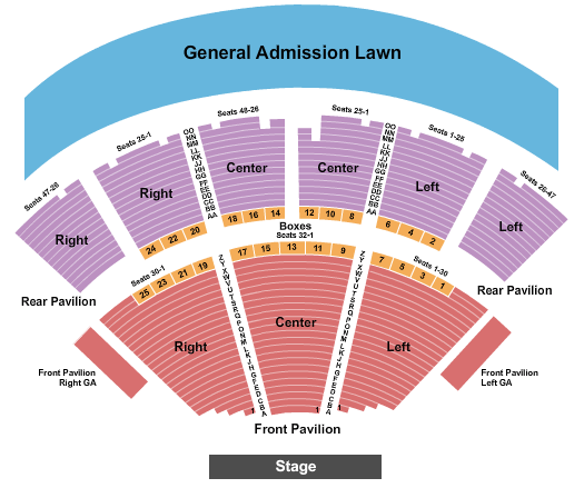 Ravinia Pavilion Seating Chart