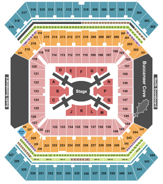 Bangtan Boys Raymond James Stadium Seating Chart