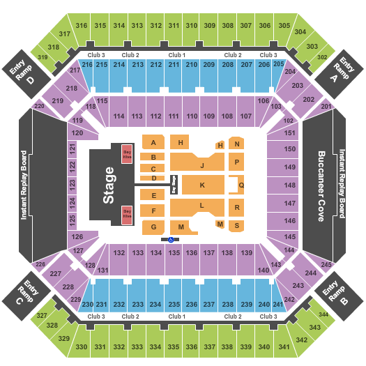 Raymond James Stadium Beyonce Seating Chart