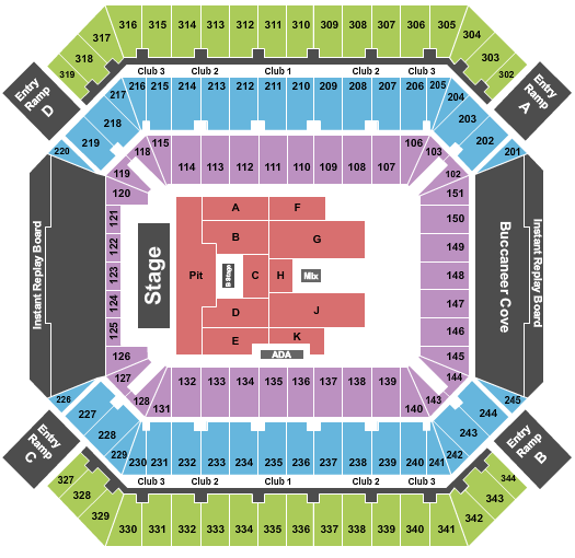 Raymond James Stadium Seating Chart