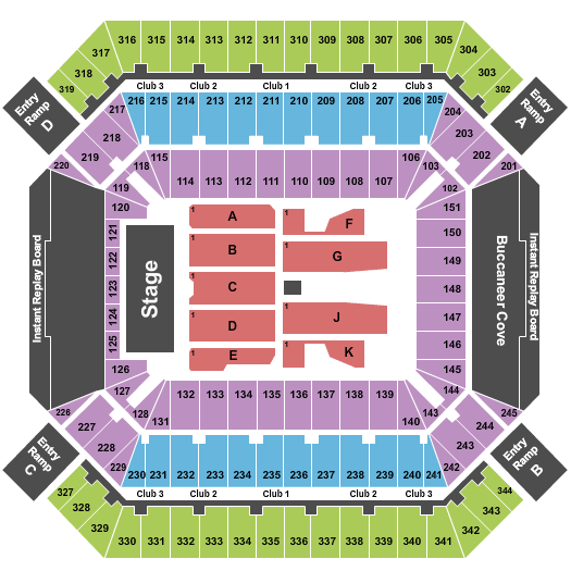 Raymond James Stadium Ed Sheeran Seating Chart