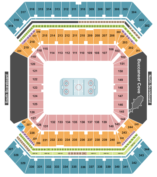 Raymond James Stadium Hockey Seating Chart