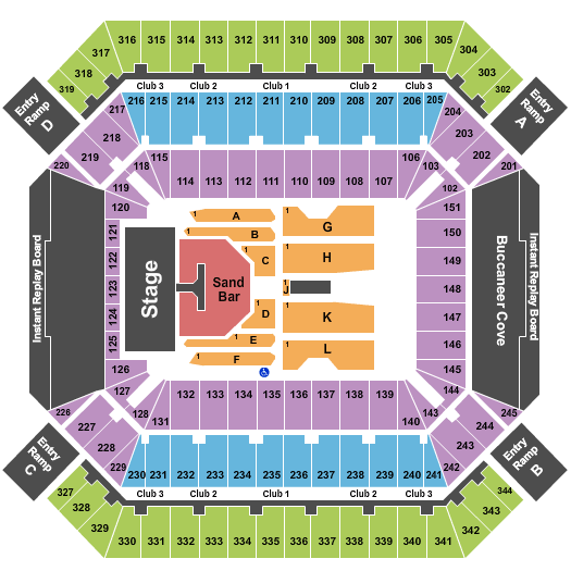 Raymond James Stadium Kenny Chesney Seating Chart