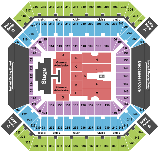 Raymond James Stadium Kenny Chesney 2024 Seating Chart