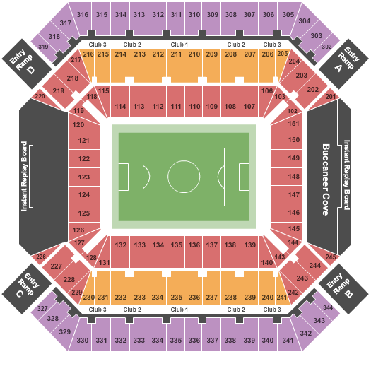 Raymond James Stadium Soccer Seating Chart