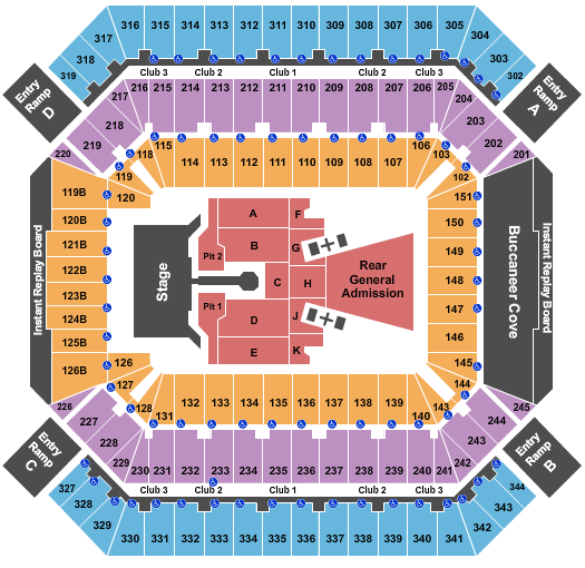 Raymond James Stadium Seating Chart Maps Tampa