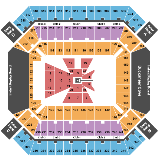 Raymond James Stadium WrestleMania Seating Chart