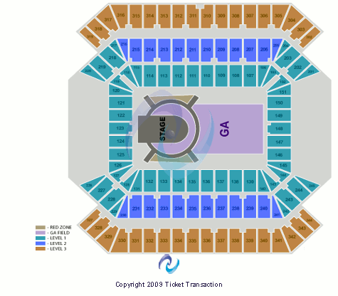 Raymond James Stadium U2 Seating Chart