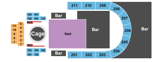 Rebel - Toronto Unified MMA Seating Chart