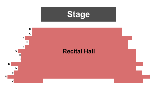 Recital Hall at Staller Center For The Arts End Stage Seating Chart