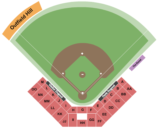 Reckling Park Baseball Seating Chart