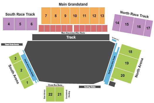 Red Bluff Round-Up Rodeo 2 Seating Chart