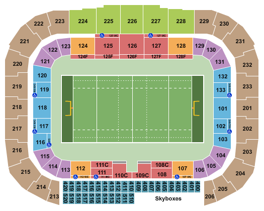 Red Bull Arena - NJ Rugby Seating Chart