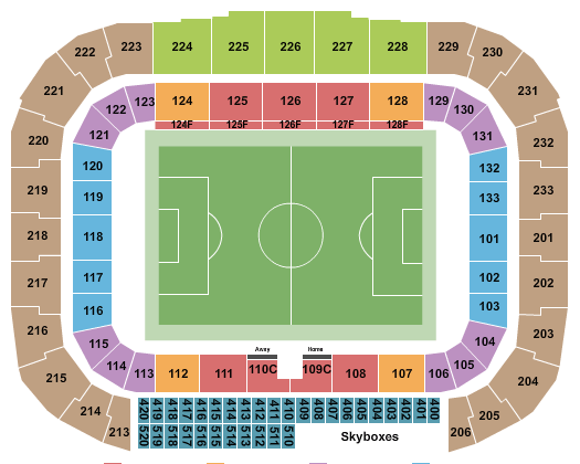 Red Bull Arena - NJ Soccer Seating Chart