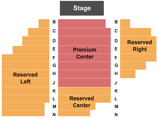 seating chart for Red Clay Music Foundry - End Stage - eventticketscenter.com