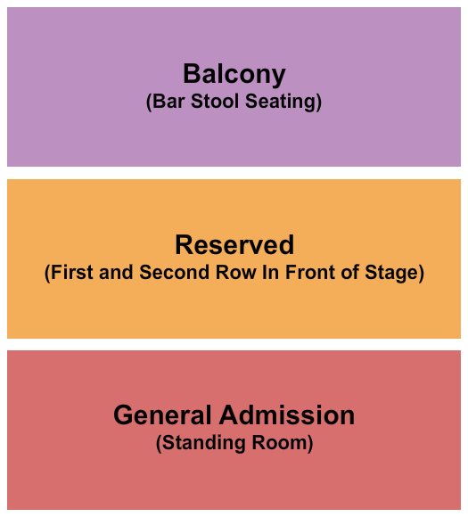Red Flag GA/RSV/Balcony Seating Chart