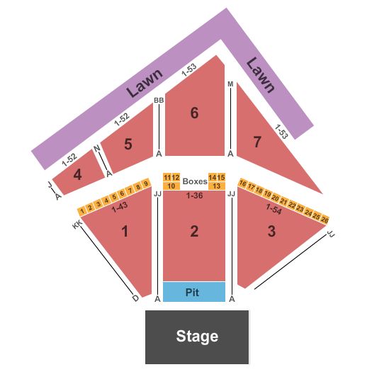 Red Hat Amphitheater seating chart event tickets center