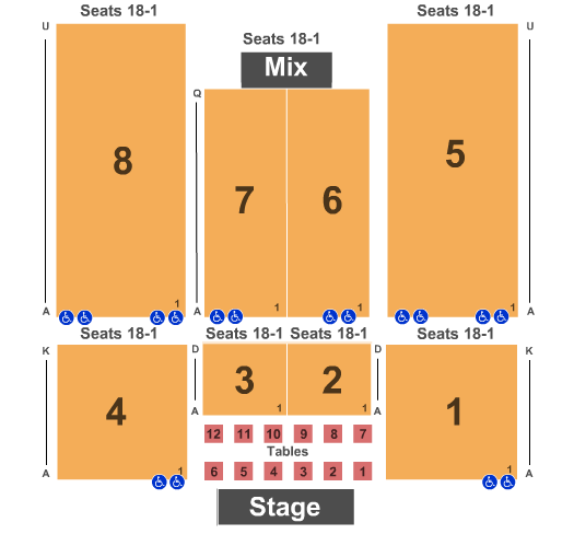 Red Rock Casino Ballroom - Endstage Seating Chart