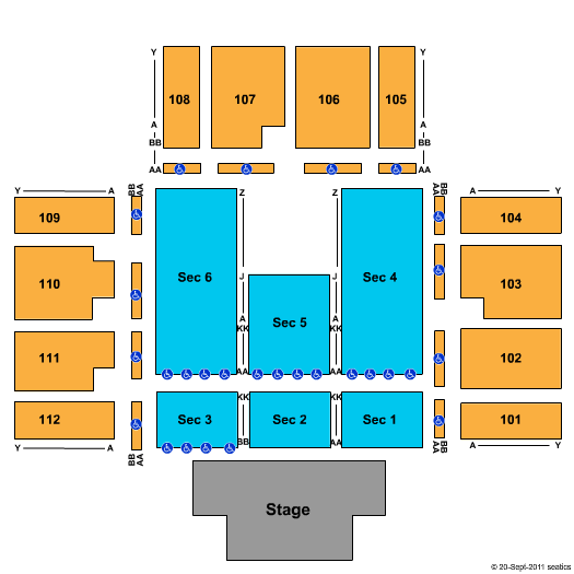 Red Rock Casino Amphitheatre Seating Chart