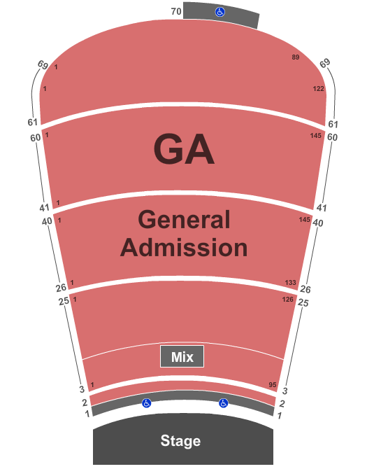 Red Rocks Interactive Seating Chart