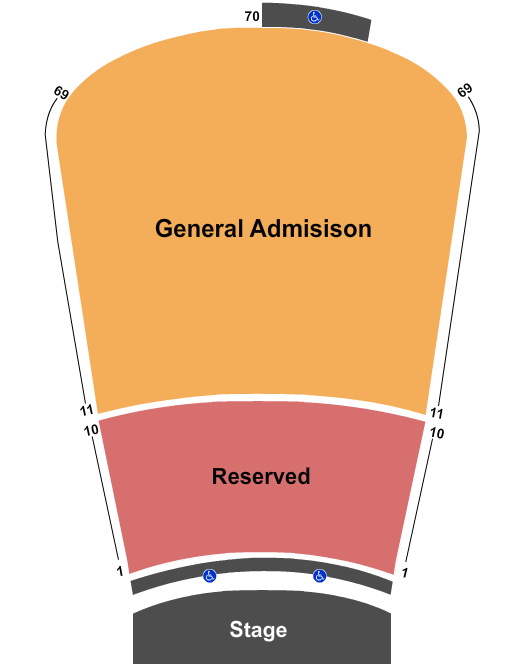 Red Rocks Amphitheatre Seating Chart & Maps Denver