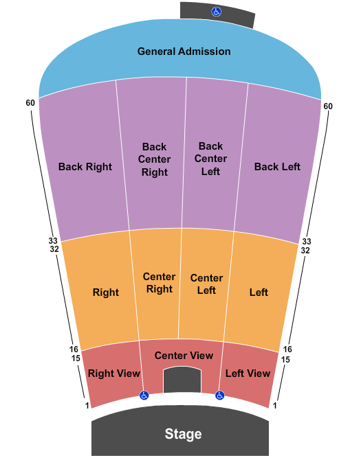 Red Rocks Amphitheatre Seating Chart & Maps - Denver