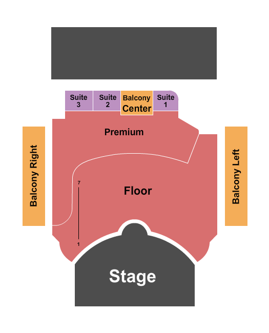 Red Stage Fontana RSV Floor/Premium/Suites Seating Chart
