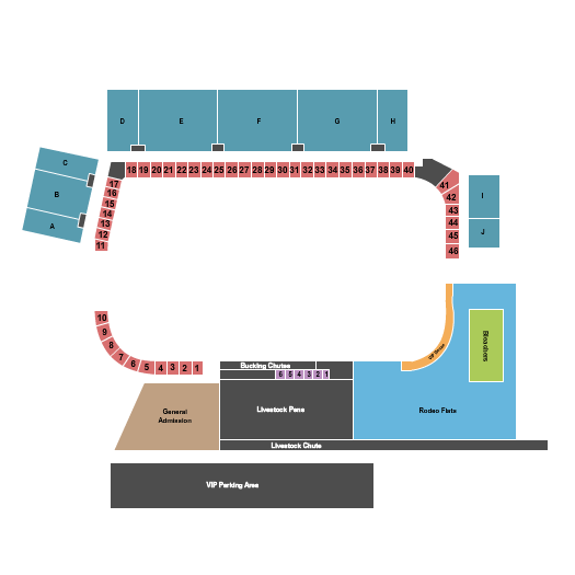 Redding Rodeo Grounds Rodeo Seating Chart