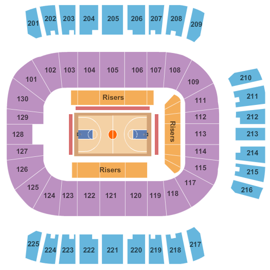 Reed Arena Basketball Seating Chart