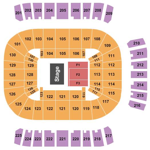 Reed Arena Endstage Seating Chart