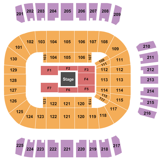 Reed Arena Fight Night Seating Chart