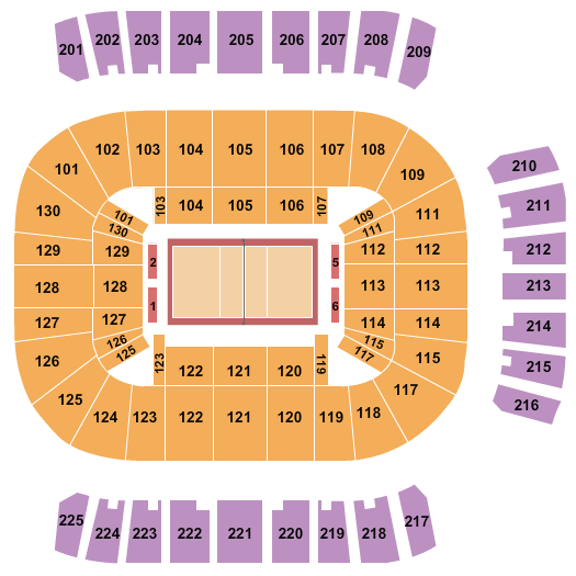 Reed Arena Volleyball Seating Chart