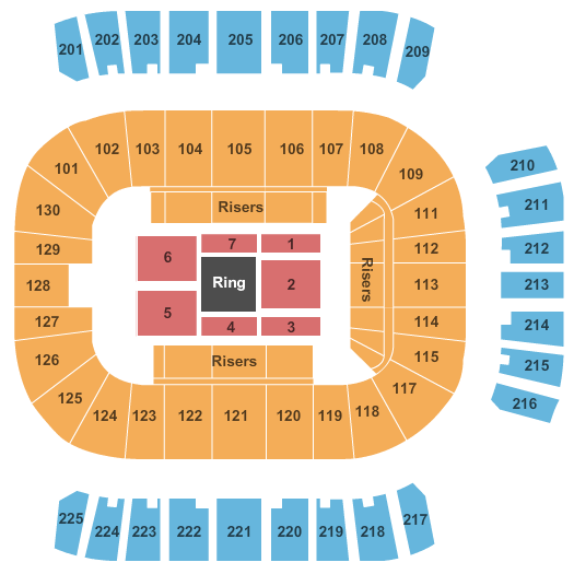 Reed Arena WWE Seating Chart