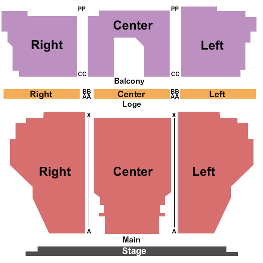 Reg Lenna Civic Center End Stage Seating Chart