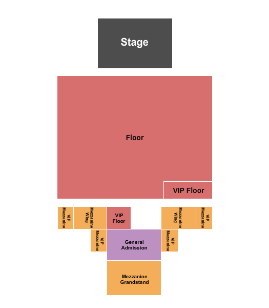 Regent Theatre - CA Endstage RSV Floor Seating Chart
