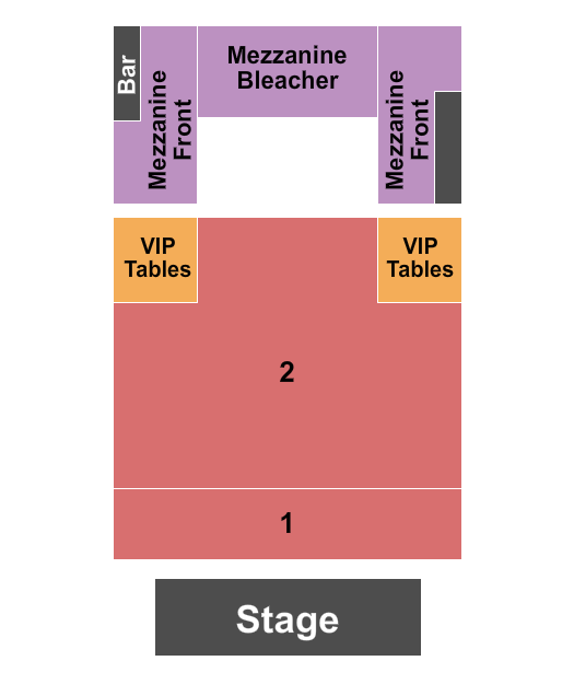 Regent Theatre - CA GA 1 & 2 Seating Chart